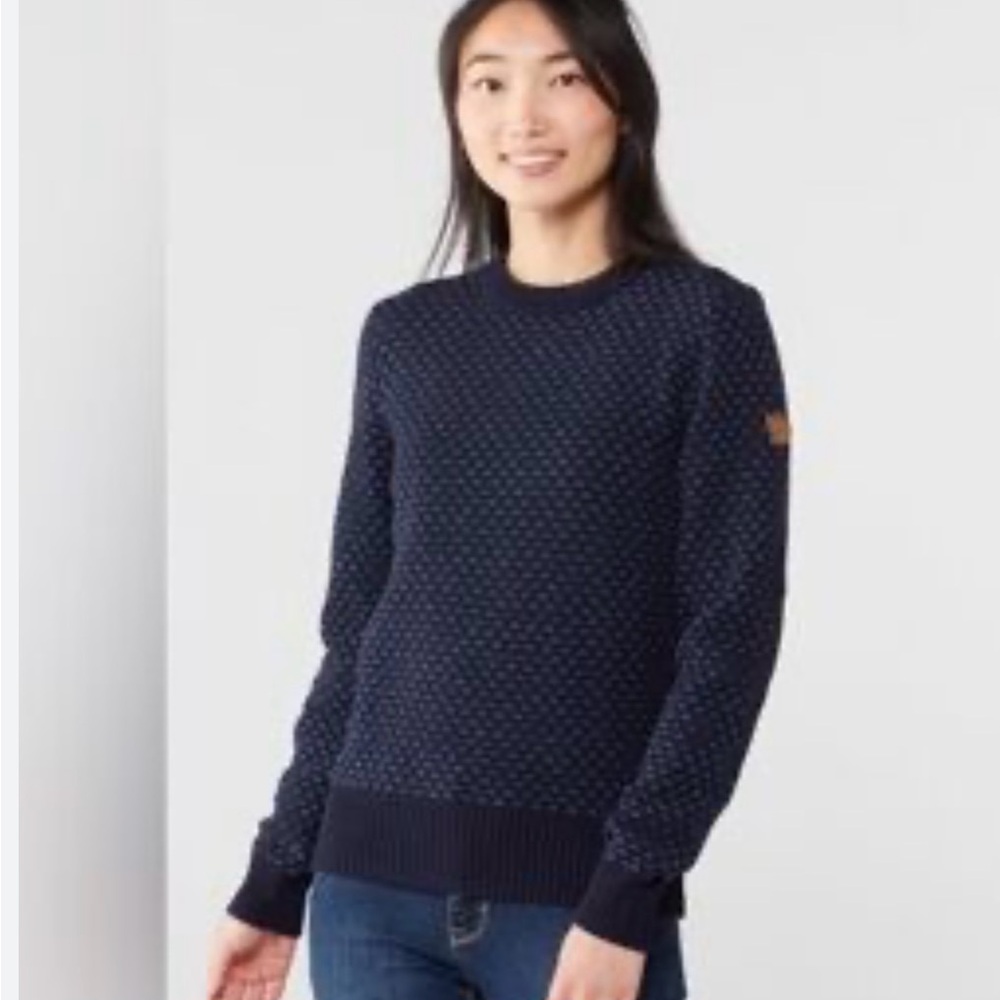 Fjallraven Women's Dark Blue Crew Neck Sweater